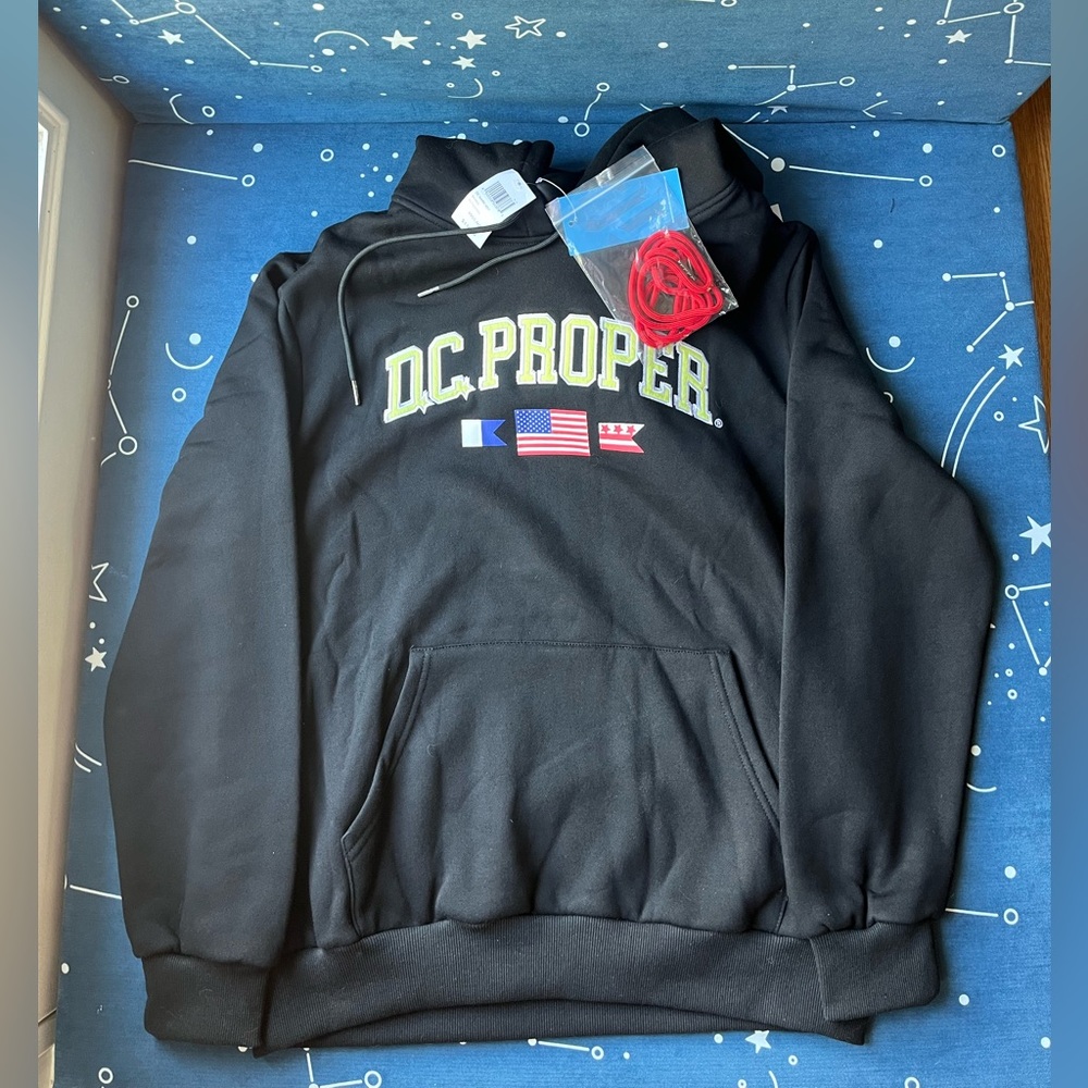 NWT DC Proper Navy Yard Hoodie Size Large